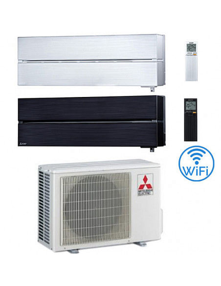 Climatizzatore Condizionatore Mitsubishi Kirigamine Style Wifi R32 Dual Split Inverter 9000 + 12000 BTU con U.E. MXZ-2F53VF C...