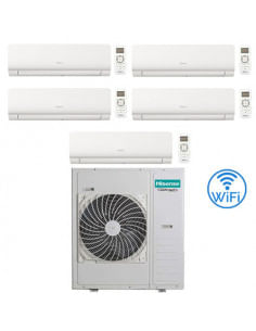 Climatizzatore Condizionatore Inverter Hisense New Energy Wifi R32 Penta Split 9000 + 9000 + 9000 + 9000 + 12000 BTU con U.E....