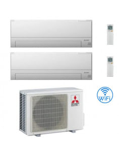 Climatizzatore Condizionatore Mitsubishi MSZ-BT Wifi R32 Dual Split Inverter 9000 + 12000 BTU con U.E. MXZ-2F53VF NOVITÁ Clas...