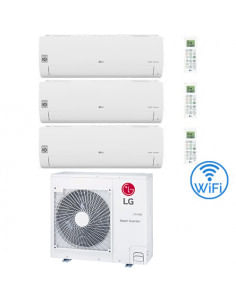 Climatizzatore Condizionatore LG Libero Smart R32 Wifi Trial Split Dual Inverter 9000 + 9000 + 12000 BTU con U.E. MU4R25 NOVI...