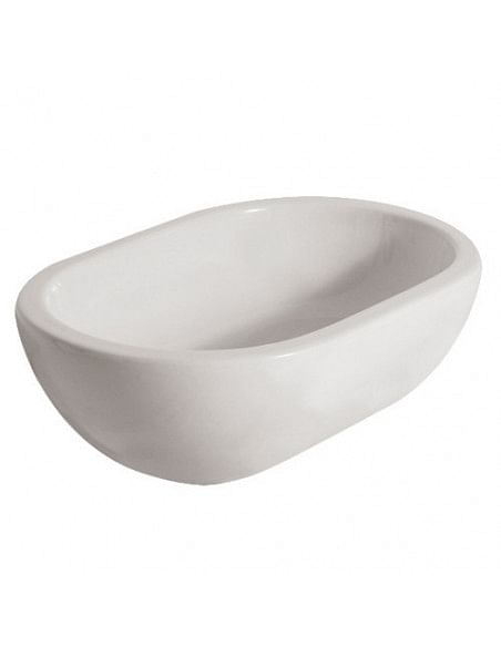 Lavabo Globo Serie Forty 3 Per rubinetteria a muro o su piano 60x40 Cod. SC012.BI - Climaway