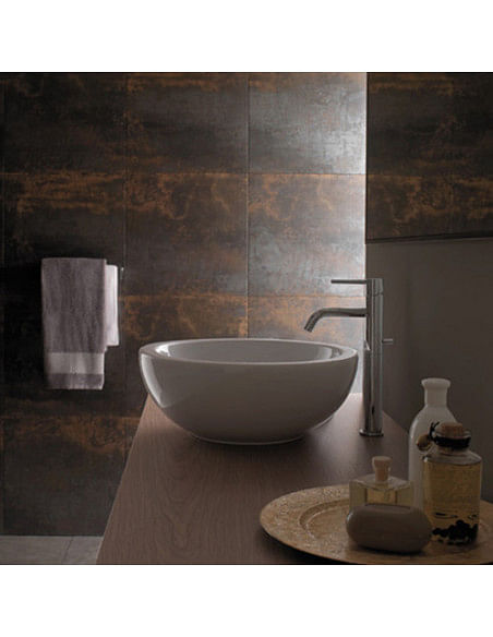 Lavabo Globo Serie Forty 3 Per rubinetteria a muro o su piano 42x42 Cod. SC042.BI - Climaway
