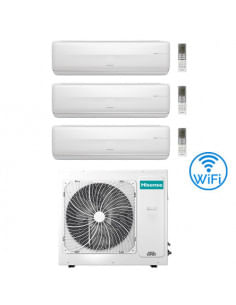 Climatizzatore Condizionatore Inverter Hisense Fresh Master R32 WiFi Trial Split 9000 + 9000 + 12000 BTU con U.E. 3AMW62U4RJC...