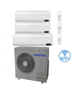 Climatizzatore Condizionatore Samsung WINDFREE AVANT R32 Wifi Trial Split Inverter 7000 + 12000 + 18000 BTU con U.E. AJ068TXJ...