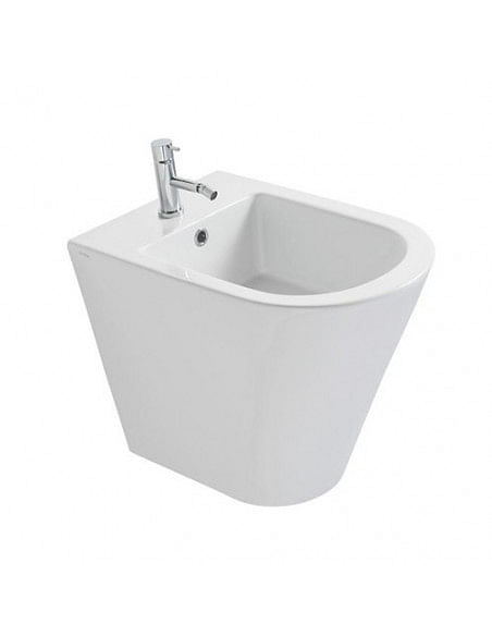 Bidet a pavimento Globo Serie Forty 3 monoforo con sistema di fissaggio filo parete Cod. FO009.BI - Climaway