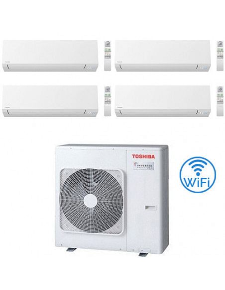 Climatizzatore Condizionatore Toshiba Serie Shorai Edge R32 Quadri Split Inverter 7000 + 7000 + 10000 ( 9000 ) + 10000 ( 9000...