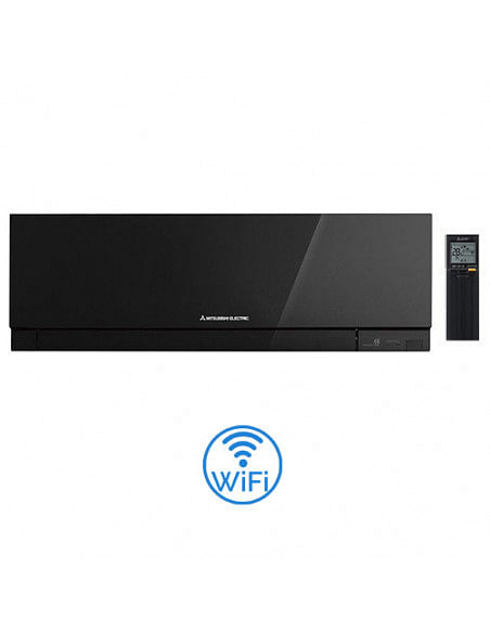 Climatizzatore Condizionatore Mitsubishi Kirigamine Zen Nero più Kirigamine Style Rosso Dual Split Wifi Inverter 9000 + 12000...