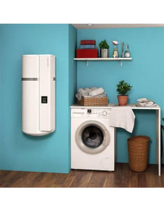 Scaldacqua Murale Atlantic in pompa di calore ad alta efficienza serie Calypso VM 100 capacità 100L Classe A+ - Climaway 2