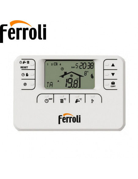 Romeo Cronotermostato digitale settimanale per caldaie Ferroli - Climaway