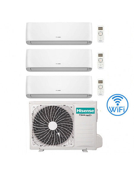 Climatizzatore Condizionatore Hisense Energy Pro Plus (Hi Energy) Wifi R32 Trial Split Inverter 9000 + 9000 + 9000 BTU con U....