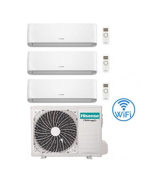 Climatizzatore Condizionatore Hisense Energy Pro Plus (Hi Energy) Wifi R32 Trial Split Inverter 9000 + 9000 + 12000 BTU con U...