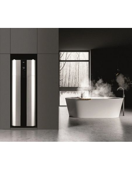 Scaldacqua a pompa di calore Inverter Wifi monoblocco a basimento LG WH27S con bollitore 270L Classe A+/A++ - Climaway
