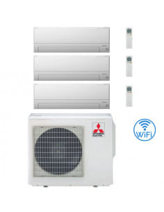 Climatizzatore Condizionatore Mitsubishi MSZ-BT Wifi R32 Trial Split Inverter 12000 + 12000 + 12000 BTU con U.E. MXZ-3F68VF N...
