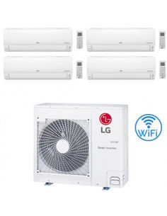 Climatizzatore Condizionatore LG Deluxe UVnano R32 Wifi Quadri Split inverter 7000 + 7000 + 7000 + 12000 BTU con U.E. MU4R25 ...