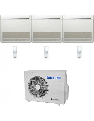 Climatizzatore Condizionatore Samsung Console R32 Trial Split Inverter 9000 + 9000 + 9000 BTU con U.E. AJ052TXJ3KG/EU Classe ...