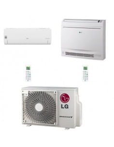 Climatizzatore Condizionatore LG Libero smart più Console R32 Dual Split Standard Inverter 9000 + 12000 BTU con U.E. MU3R19 N...
