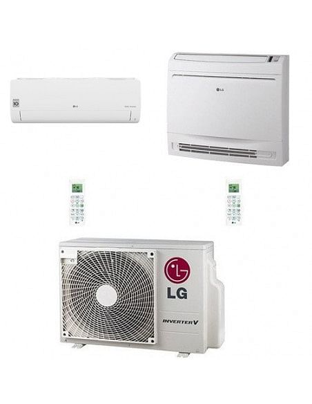 Climatizzatore Condizionatore LG Libero smart più Console R32 Dual Split Standard Inverter 9000 + 9000 BTU con U.E. MU2R17 NO...