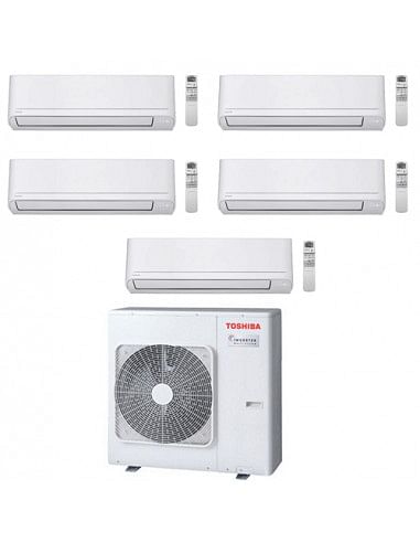 Climatizzatore Condizionatore Toshiba Serie New Seiya R32 WiFi Opzionale* Penta Split Inverter 7000 + 10000 + 10000 + 10000 +...