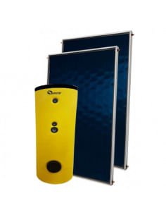 Sistema solare completo Sunerg serie KIT-BLU+ a circolazione forzata KIT_N303/B+ composto da 3 collettori selettivi più serba...