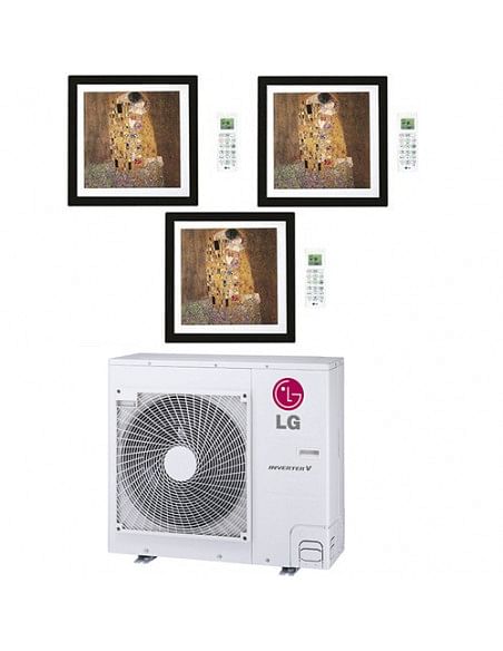 Climatizzatore Condizionatore LG Artcool Gallery R32 Trial Split Inverter 9000 + 9000 + 9000 BTU con U.E. MU4R25 NOVITÁ Class...