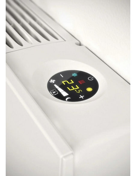 Ventilconvettore a pavimento Sabiana Carisma Whisper 40 serie MV a parete Bianco 2,50 kw con comando a bordo CB-Touch e colle...
