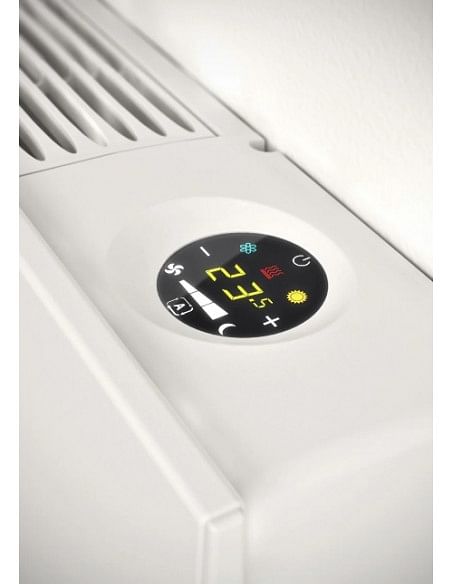 Ventilconvettore a pavimento Sabiana Carisma Whisper 50 serie MV a parete Bianco 2,92 Kw con comando a bordo CB-Touch e colle...