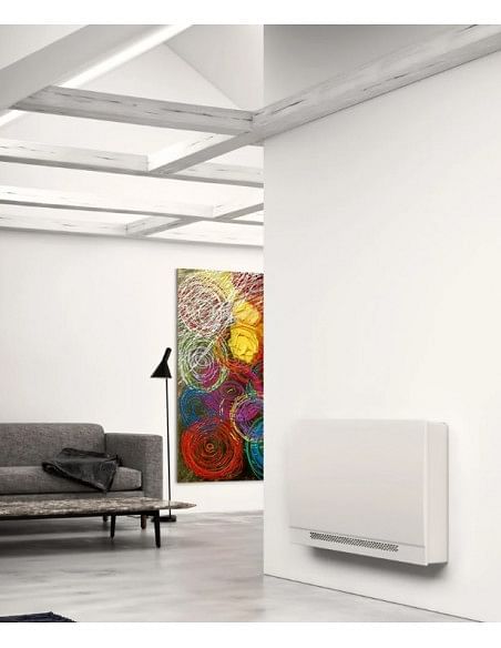 Ventilconvettore a pavimento Sabiana Carisma Whisper 50 serie MV a parete Bianco 2,92 Kw con comando a bordo CB-Touch e colle...