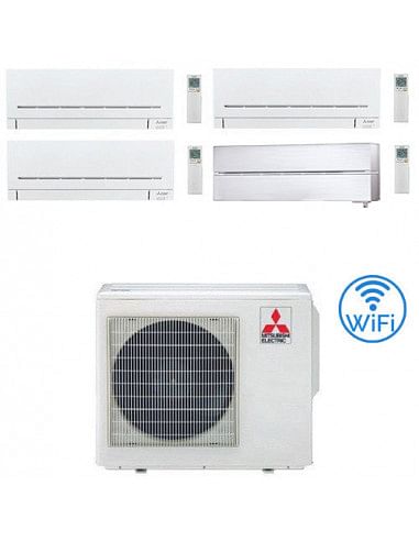Climatizzatore Condizionatore Mitsubishi Wifi R32 Msz-Ap più Kirigamine Style bianco Quadri Split Inverter 7000 + 9000 + 9000...