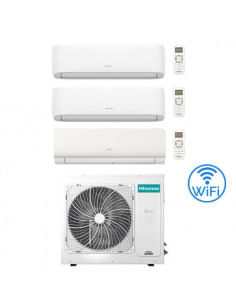 Climatizzatore Condizionatore Hisense Hi Comfort più New Energy Wifi R32 Trial Split Inverter 12000 + 12000 + 12000 BTU con U...