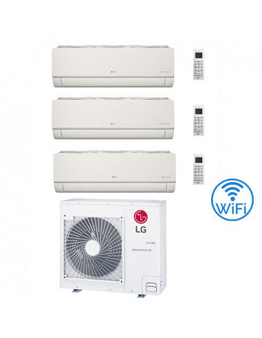 Climatizzatore Condizionatore LG Artcool Color UVnano R32 Wifi Finitura opaca Avorio Trial Split inverter 9000 + 12000 + 1200...