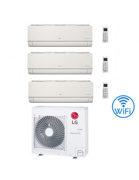 Climatizzatore Condizionatore LG Artcool Color UVnano R32 Wifi Finitura opaca Avorio Trial Split inverter 9000 + 12000 + 1200...
