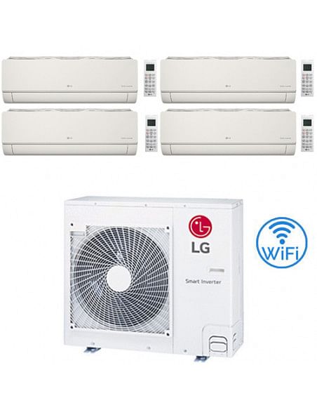 Climatizzatore Condizionatore LG Artcool Color UVnano R32 Wifi Finitura opaca Avorio Quadri Split inverter 9000 + 9000 + 9000...