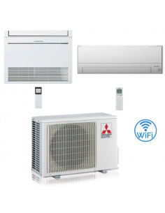 Climatizzatore Condizionatore Mitsubishi R32 Dual Split Inverter MSZ-BT Wifi più Console 9000 + 12000 BTU con U.E. MXZ-2F53VF...