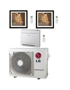Climatizzatore Condizionatore LG Artcool Gallery più Console R32 Trial Split Inverter 9000 + 12000 + 12000 BTU con U.E. MU3R2...
