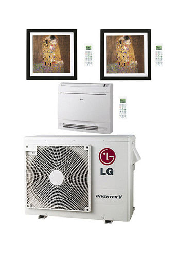 Climatizzatore Condizionatore LG Artcool Gallery più Console R32 Trial Split Inverter 9000 + 12000 + 12000 BTU con U.E. MU3R2...