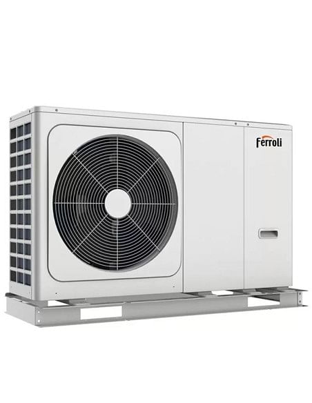 Pompa di calore monoblocco Aria-Acqua DC inverter R32 Ferroli OMNIA M 3.2 10 WiFi unità esterna monofase cod. 2CP000DF capaci...