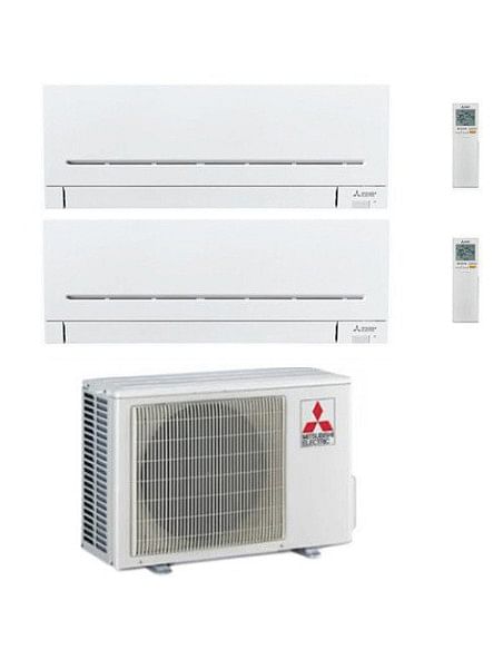 Climatizzatore Condizionatore Mitsubishi MSZ-AP Wifi R32 Dual Split Inverter 9000 + 9000 BTU con U.E. MXZ-2F42VF Classe A+++/...