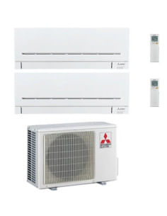 Climatizzatore Condizionatore Mitsubishi MSZ-AP Wifi R32 Dual Split Inverter 7000 + 15000 BTU con U.E. MXZ-2F53VF Classe A+++... 2