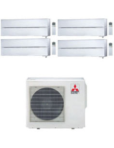 Climatizzatore Condizionatore Mitsubishi Kirigamine Style Wifi R32 Bianco Perla Quadri Split Inverter 9000 + 9000 + 9000 + 18... 2