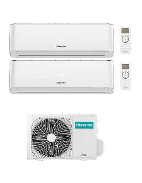 Climatizzatore Condizionatore Hisense Energy Pro Wifi Dual Split Inverter 9000 + 9000 BTU con U.E. 2AMW35U4RGC Classe A++/A+ ...