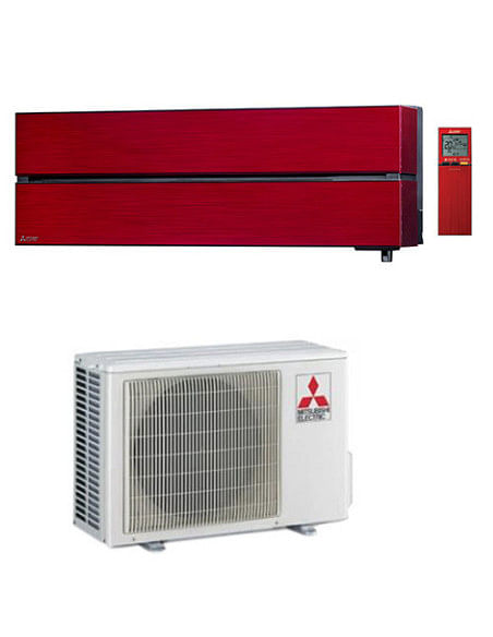 Climatizzatore Condizionatore Mitsubishi Kirigamine Style Rosso Wifi MSZ-LN35VG2R 12000 BTU INVERTER classe A+++ /A+++ - Clim...