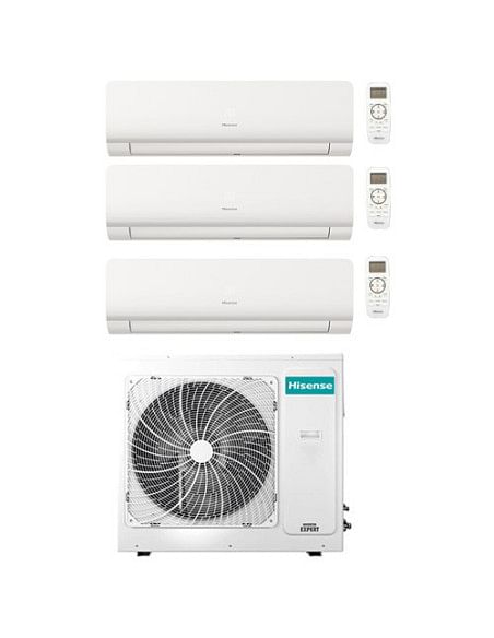 Climatizzatore Condizionatore Inverter Hisense New Energy Wifi R32 Trial Split 12000 + 12000 + 12000 BTU con U.E. 3AMW72U4RJC...