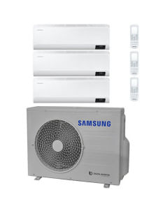 Climatizzatore Condizionatore Samsung WINDFREE AVANT R32 Wifi Trial Split Inverter 7000 + 7000 + 12000 BTU con U.E. AJ052TXJ3... 2