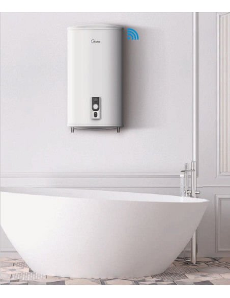 Scaldacqua Scaldabagno elettrico 50 litri 2 anni di garanzia doppia tanica Midea Serie ED2 Wifi D50-15ED2 Classe B - Climaway