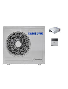 Pompa di calore monoblocco Aria-Acqua R32 Samsung EHS mono unità esterna monofase AE050RXYDEG/EU 5 KW per riscaldamento / raf...