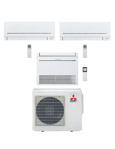 Climatizzatore Condizionatore Mitsubishi MSZ-AP più Pavimento Serie M MFZ-KT Trial Split Inverter 9000 + 12000 + 12000 BTU co...