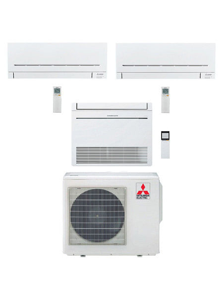 Climatizzatore Condizionatore Mitsubishi MSZ-AP più Pavimento Serie M MFZ-KT Trial Split Inverter 9000 + 12000 + 12000 BTU co...