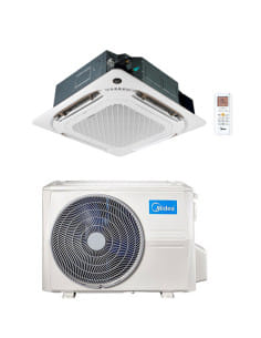 Climatizzatore Condizionatore Midea Cassetta 4 vie Slim Breezeless R32 24000 BTU MCD2-24HRFNX(GA) INVERTER Classe A++/A+ - Cl...