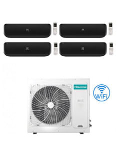 Climatizzatore Condizionatore Hisense Apple Pie PRO Wi-Fi R32 Quadri Split Inverter 9000 + 9000 + 9000 + 9000 BTU con U.E. 4A...