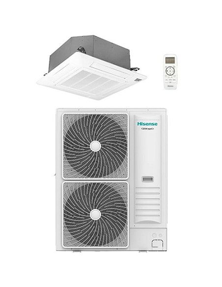 Climatizzatore Condizionatore Hisense Cassetta Round-Flow Serie Turbo R32 36000 BTU AUC105UR4RKC8 INVERTER Classe A++/A+ - Cl...